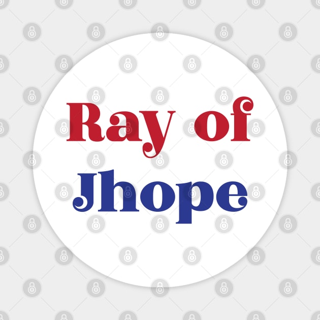 BTS ray of Jhope pun typography Magnet by Oricca